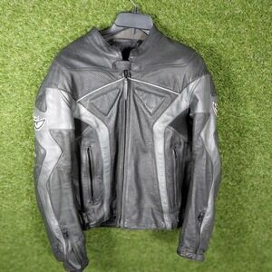 Motogp Motorcycle Leather Jacket Black‎ Biker Racing Moto Sport Men official2002